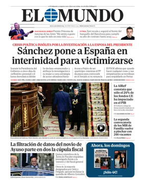 Cover of El Mundo Primera Edición Int