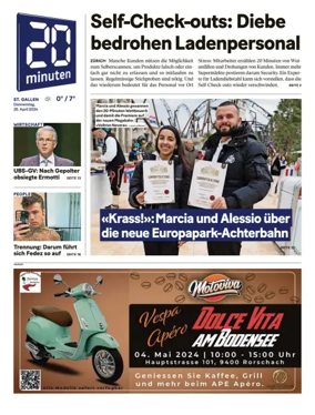 Cover of 20 Minuten - St. Gallen