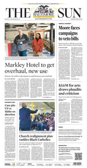 Cover of Baltimore Sun