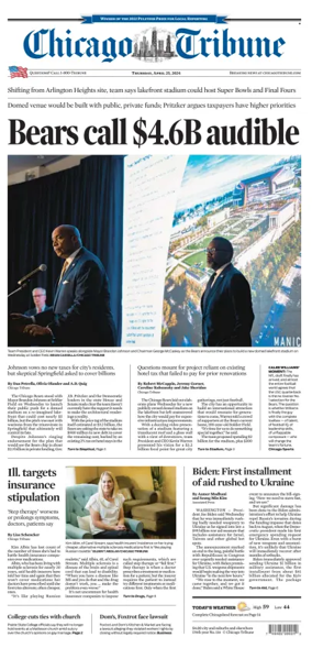 Cover of Chicago Tribune