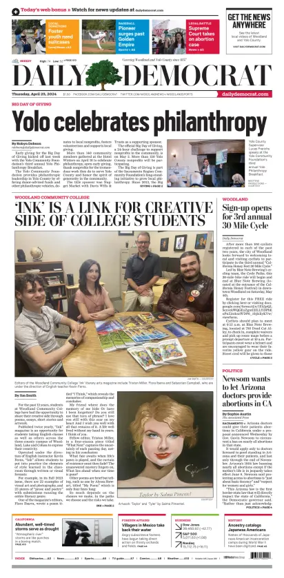 Cover of Daily Democrat (Woodland)