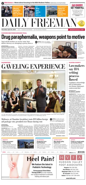 Cover of Daily Freeman (Kingston, NY)