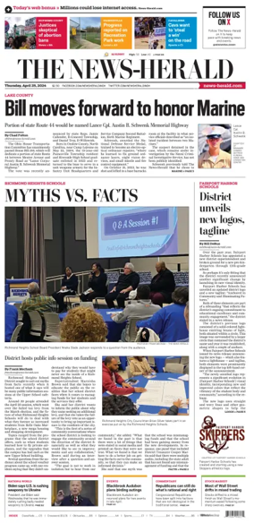 Cover of The News Herald (Willoughby, OH)