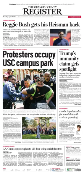 Cover of The Orange County Register
