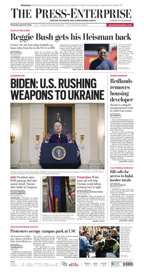 Cover of The Riverside Press-Enterprise