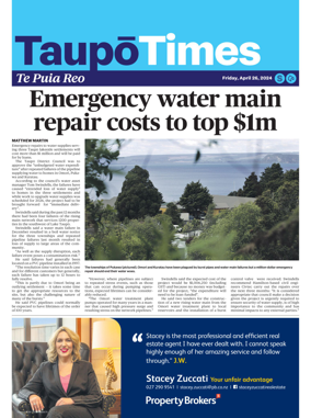 Cover of Taupo Times