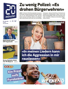 Cover of 20 Minuten - St. Gallen