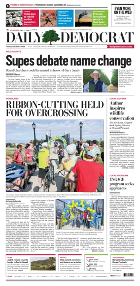 Cover of Daily Democrat (Woodland)