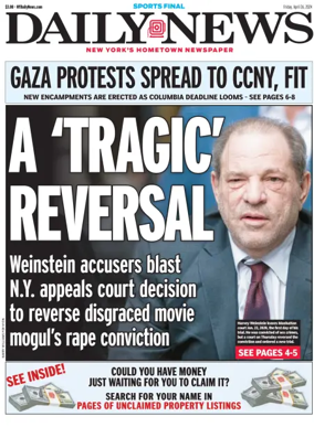 Cover of New York Daily News