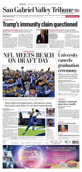 Cover of San Gabriel Valley Tribune