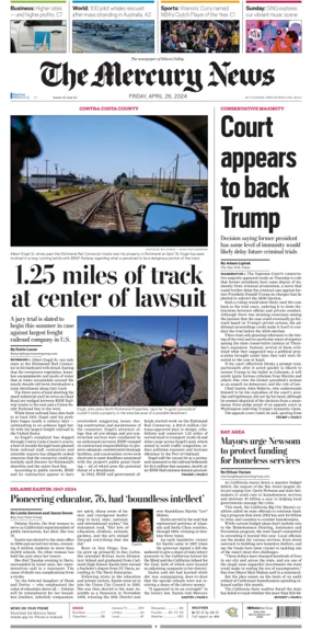 Cover of The Mercury News Weekend