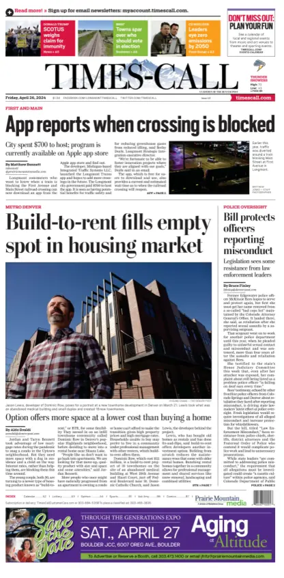 Cover of Times-Call (Longmont)