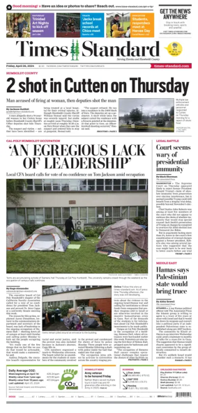 Cover of Times Standard (Eureka)