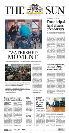 Cover of Baltimore Sun