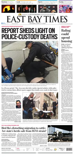 Cover of East Bay Times
