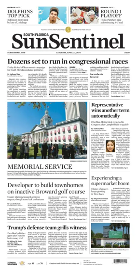 Cover of Sun Sentinel Palm Beach Edition