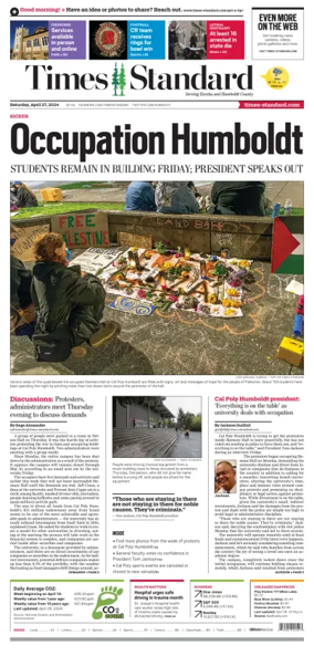 Cover of Times Standard (Eureka)