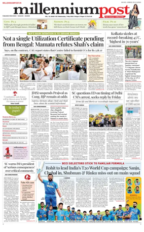 Cover of Millennium Post Siliguri