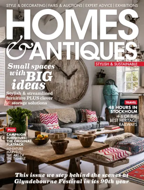 Cover of Homes and Antiques Magazine