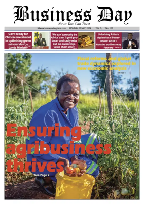 Cover of Business Day (Ghana)