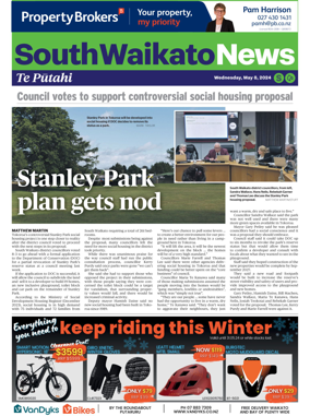 Cover of South Waikato News