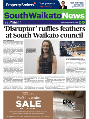 Cover of South Waikato News