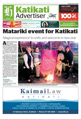 Cover of Katikati Advertiser