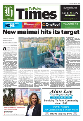 Cover of Te Puke Times