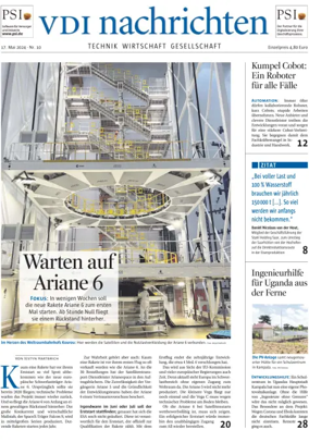 Cover of VDI Nachrichten
