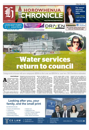 Cover of Horowhenua Chronicle