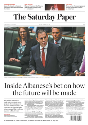 Cover of The Saturday Paper