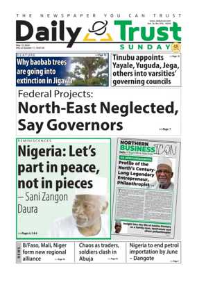 Cover of Sunday Trust