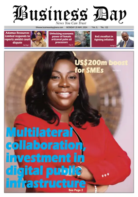 Cover of Business Day (Ghana)