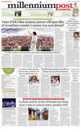 Cover of Millennium Post Siliguri