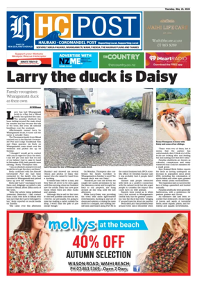 Cover of Waihi Leader