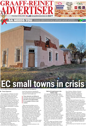 Cover of Graaff-Reinet Advertiser