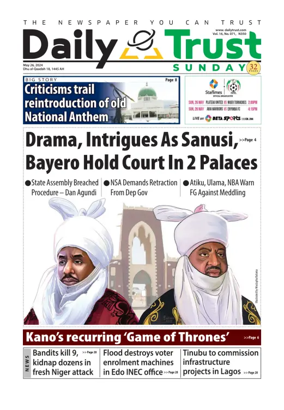 Cover of Sunday Trust