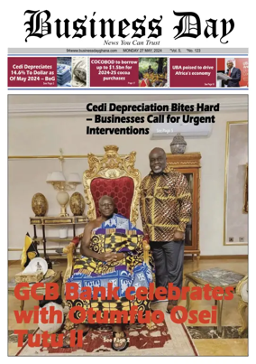 Cover of Business Day (Ghana)