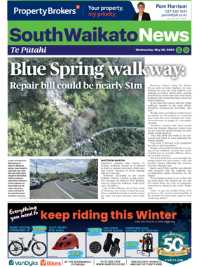 Cover of South Waikato News