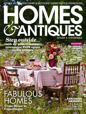 Cover of Homes and Antiques Magazine