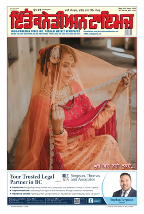 Cover of Indo-Canadian Times