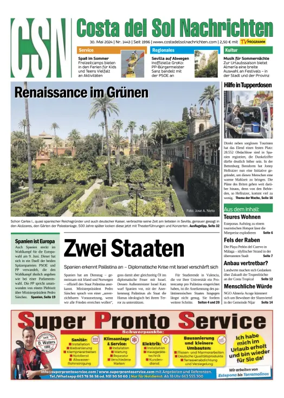 Cover of Costa del Sol Nachrichten