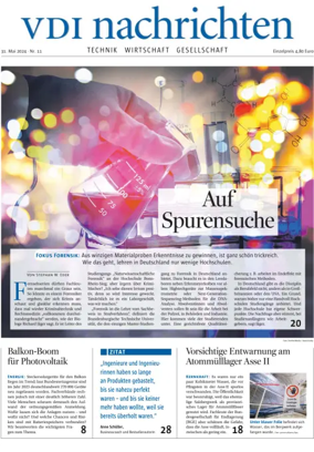 Cover of VDI Nachrichten