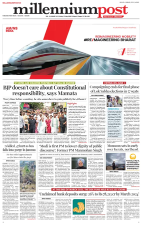 Cover of Millennium Post Siliguri