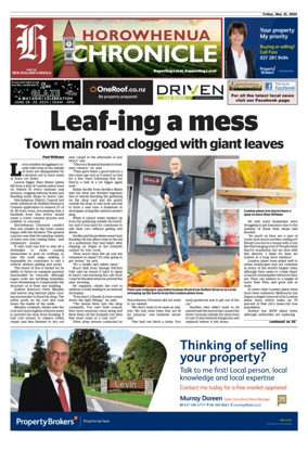 Cover of Horowhenua Chronicle