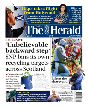 Cover of Sunday Herald