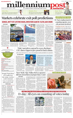 Cover of Millennium Post Siliguri