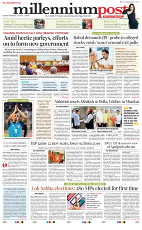 Cover of Millennium Post Siliguri