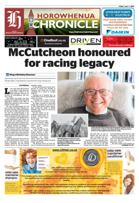 Cover of Horowhenua Chronicle