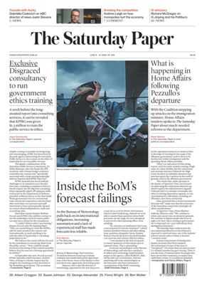 Cover of The Saturday Paper